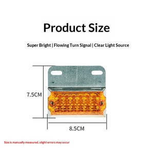 Vente en gros usine : Feux de gabarit latéraux LED ultra-lumineux 12V 24V étanches, clignotants de freinage et d'avertissement pour remorques, fourgonnettes et poids lourds - Product Image 3