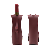 Sac de transport en cuir PU pour bouteille de vin unique, vente en gros YY Factory, pochette portable pour vin rouge, emballage cadeau