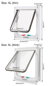 एक्सल आकार undestable पालतू पालतू fगोद सफेद बिल्ली के दरवाजे के लिए 4 तरीके - Product Image 6