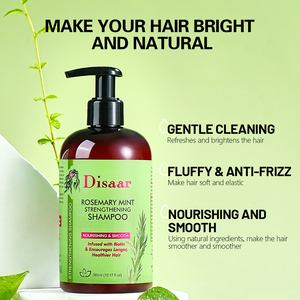 Shampooing fortifiant pour cheveux bio à la rosemarie <span class=keywords><strong>Disaar</strong></span>, usage quotidien, nourrit les cheveux, soin professionnel au gingembre. - Product Image 3