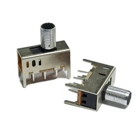 Interrupteur à glissière SS-23D03 2P3T 3 positions, mini, avec bouton, montage sur panneau, avec douille filetée, trou traversant pour PCB, 50V DC 0.3A, personnalisable OEM