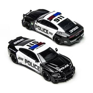 Nuevo y Popular Coche de Policía Dodge Charger Brawler LSPD de Aleación Fundida a Presión, Miniatura 1:64 sin Ruedas, Juguetes Coleccionables para Festivales - Product Image 6