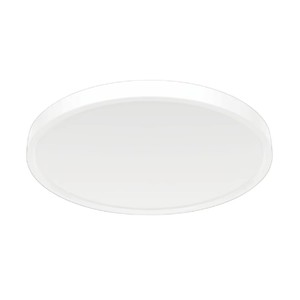 Plafonnier LED rond ultra-plat de 14 pouces 24W à éclairage périphérique, dimmable TRIAC, en aluminium, pour salle de bain - Product Image 1