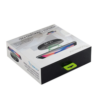 Embalaje de papel con logotipo personalizado, cajas de carga de coche con impresión colorida, Cable de datos Usb, caja de papel con bandeja de burbujas