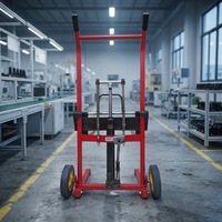 Kompakter Manueller Mini-Gabelstapler 200kg Faltbarer Tragbarer Handstapler Maßgeschneidertes Frachtstapelgerät