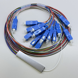 Divisor PLC 1*16 SC/UPC Directo de Fábrica, Conector SC, Tubo de Acero de 0.9mm, Divisor de Fibra Óptica para Redes FTTH, FTTB, FTTX - Product Image 1