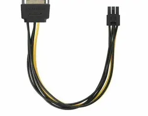 15pin SATA Power To 6pin Express Adapter Cable For Video Card CABLETOLINK