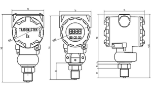 YB2088 จอแสดงผลดิจิตอลอุตสาหกรรมซิลิคอนแบบกระจายแสงอัจฉริยะ 4-20mA - Product Image 5