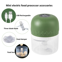Fruit-En Groentegereedschap Draadloze Usb-Elektrische Ui-Knoflookhakmolen Gember Mini-Vleesmolen