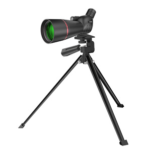 High Definition Birdwatching Telescope 25-75x60 Multi Coating Curved Angle Black Monocular with Tripod - Product Image 2
