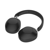 Casque audio sans fil supra-auriculaire, 100H d'autonomie ultra-longue, audio haute résolution, charge rapide Type-C, pour les voyages en avion, pliable, noir discret