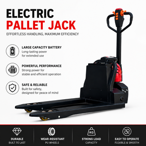 Hot Sale 2.0 Ton Walkie Electric Pallet Truck 48V 15Ah Lithium Battery Powered Pallet Jack <b>for</b> Warehouse Material Handling - Product Image 2