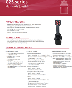 Robuster Multi-Axsi-Industrie-Joystick C25 in Baumaschinen - Product Image 6