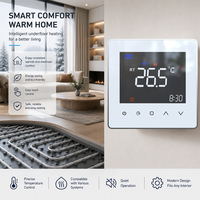 Termostato Inteligente con Pantalla Táctil TFT WiFi Tuya, Controlador de Calefacción Programable 5+2 para Caldera de Gas y Piso Radiante Eléctrico