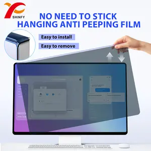 27 Inch Computer Monitor Acrylic Privacy Anti Bule Light Hanging Board Screen Protector With High Transparency Privacy Film