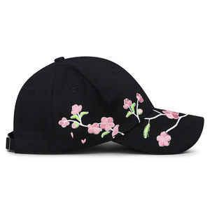Women's Ethnic Style Duckbill Cap Black Plum Blossom Embroidery Chinese Curved Brim Baseball Hat Spring Summer Sun Protection - Product Image 2