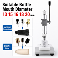 Presse manuelle de capsulage pour flacons de parfum, idéale pour les échantillons de parfum capillaires et les flacons d'huile de CBD – Machine à sertir les parfums