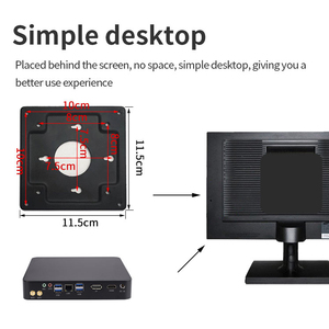 YINGCHI PC 12th Gen Mini <span class=keywords><strong>I3</strong></span> 12100 I5 12400 procesador de escritorio para negocios hogar Oficina educación carcasa de aleación de aluminio ordenador - Product Image 6
