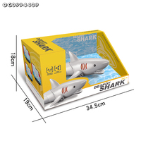 Mini robot poisson télécommandé étanche, jouet animal marin en plastique, requin sous-marin, télécommande 2,4 GHz, certifié sûr