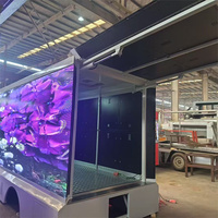 Canbest Açık Hava Kamyonet Led Ekran Tam Renkli Su Geçirmez Mobil Billboard Led Ekran Paneli 3 Taraflı Van Reklam Led Ekranı