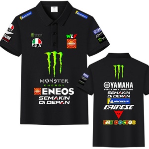 Vêtements de moto Corsica en coton soie glacée pour homme, uniforme du personnel du magasin 4S, chemise à manches courtes pour motard - Product Image 2
