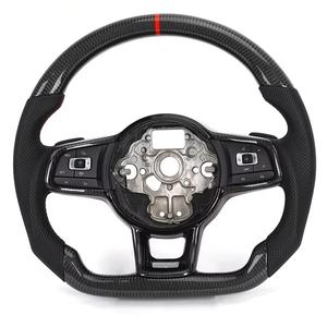 <span class=keywords><strong>Volante</strong></span> de Fibra de Carbono Brillante para VW Golf <span class=keywords><strong>GTI</strong></span> TCR Mark 6 7.5 3 R MK4 <span class=keywords><strong>MK5</strong></span> R32 - Product Image 2