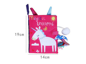 Papier son intéressant pour enfants, <span class=keywords><strong>livre</strong></span> éducatif stéréo, en tissu, queue d'animaux, jeu d'exercice souple, jeu - Product Image 5