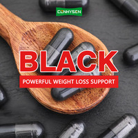 Cápsulas de pérdida de peso de Potencia extrema Oem Odm Black Caps Metabolizador de grasa avanzado para control del apetito y mejora de la energía