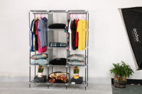 Vente en gros Garde-robe en tissu pliable non tissé de haute qualité Garde-robe de rangement portable