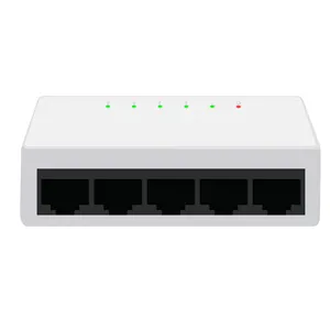 Factory Price Desktop Plastic Case 5 Port 10 100 Fast Ethernet Network Switch Hub
