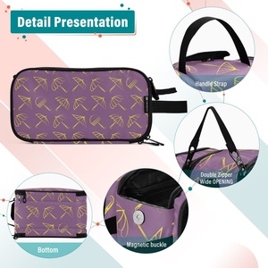 New Arrival Makeup <b>Bag</b> Double Layer Large Cosmetic Organizer <b>Bag</b> Travel <b>Accessories</b> Toiletry <b>Bag</b> Customs logo - Product Image 2