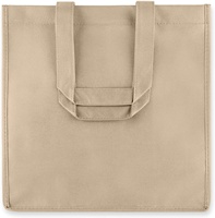 Sac fourre-tout promotionnel personnalisé pour supermarché, sac cadeau beige pour whisky, sac à vin réutilisable non tissé pour 4 ou 6 bouteilles