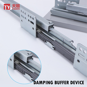 Hot Selling <strong>Soft</strong> <strong>Close</strong> Silent Damping Ultra-thin <strong>Drawer</strong> Box Furniture Cabinet Metal Storage <strong>Drawer</strong> <strong>Slide</strong> Rail - Product Image 2