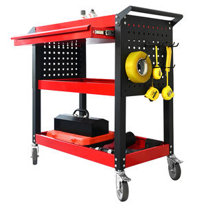 Chariot à outils d'atelier en acier inoxydable, antivol, verrouillable, étanche, capacité de charge de 300 kg, ODM/OEM/OBM - Product Image 3