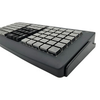 Teclado portátil programable POS de 81 teclas para uso en caja y contabilidad
