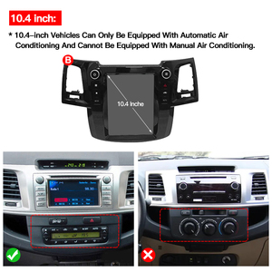 หน้าจอ STWEI สำหรับรถยนต์โตโยต้า ฟอร์จูนเนอร์ ไฮลักซ์ รีโว่ ปี 2008-2015 รองรับ Carplay ระบบ Android 13 แบบ Tesla พร้อมเครื่องเล่นมัลติมีเดียในรถยนต์ ระบบนำทาง GPS เครื่องเสียง และวิทยุ - Product Image 5