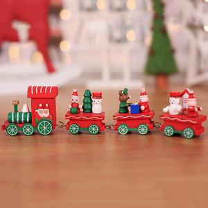Modelos de explosión de Navidad, tren de madera, regalo para el día de Navidad para niños, decoración de ventanas, regalos para niños, adorno de Navidad - Product Image 1