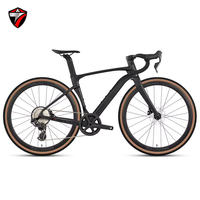 Vélo de course sur route Gravel V3 en fibre de carbone WheelTop TX 24 vitesses, frein à disque à pression d'huile radiovariable, capacité de charge 150 kg, vélo de ville sportif