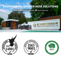 YEETE Ensemble de pulvérisateur de bidet carré moderne, pistolet de lavage des mains en métal, certifié WaterMark WRAS, jet de pulvérisation pour projets hôteliers