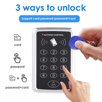 Système de Contrôle d'Accès RFID 125KHz, Clavier, Lecteur de Cartes EM, Ouvre-Porte