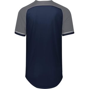 เสื้อกีฬาเบสบอลคอวีคลาสสิกของผู้ชายกีฬาออกแบบได้ตามต้องการสไตล์วินเทจ Dri-Power ความชื้น-wicking ซอฟต์บอลสวมทอร์โตชื่อทีม - Product Image 3