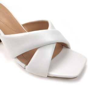 Scarpe da <span class=keywords><strong>donna</strong></span> cinghia trasversale cinghie <span class=keywords><strong>tacco</strong></span> square-toe Sandali di alta collina delle signore scivolo pantofole - Product Image 6