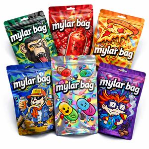 Sachets d'emballage personnalisés pour bonbons 1oz (28 grammes), sachets de 16oz, sacs en <span class=keywords><strong>Mylar</strong></span> anti-odeur 3.5 <span class=keywords><strong>Sac</strong></span> En - Product Image 1