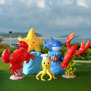 Sculpture de crabe géante réaliste en résine lavable, <span class=keywords><strong>statue</strong></span> décorative pour restaurant de fruits de mer, décoration pour Thanksgiving, Noël et événements - Product Image 6