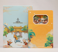 2025 nuevo cuaderno A5 personalizado de negocios 3D Kung Fu personaje de dibujos animados pegamento suministros de oficina empresa manualidades de papel personalizadas