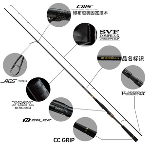 Canne à pêche Daiwa Morethan J Catzan pour bar, 3,20 m, eau salée, action moyenne rapide, 2 brins, anneaux SIC - Product Image 2