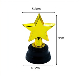 Trofeo a Forma di Stella, Mini Trofei Dorati, Premi per Bambini, Scelta di Premi per Adulti, Vincitori, Competizioni, Eventi Sportivi, Gadget per Feste - Product Image 3