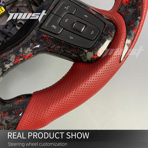 <span class=keywords><strong>Volante</strong></span> de fibra de carbono <span class=keywords><strong>deportivo</strong></span> forjado rojo de lujo personalizado <span class=keywords><strong>para</strong></span> Chevrolet Silverado 1500 RST Suburban Tahoe Blazer 2019-2023 - Product Image 6