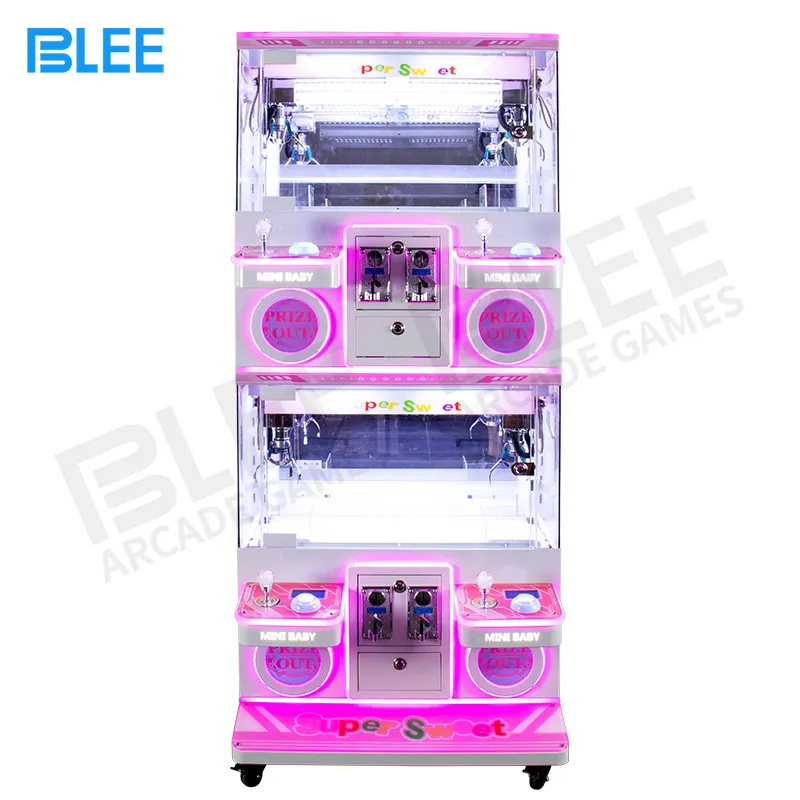 Indoor play equipment Coin Operated Arcade Game 4 Player Small Mini Crane Claw Machine