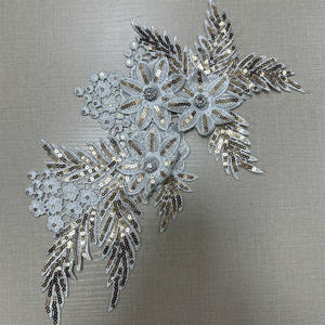 Nouveau design multi couleurs 3d paillettes fleur strass <span class=keywords><strong>soluble</strong></span> dans l'eau paillettes couture sur patchs - Product Image 2